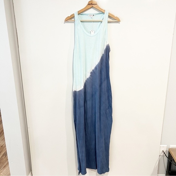 NWT SUNDRY Two Tone Tie Dye Maxi Dress - Picture 5 of 14